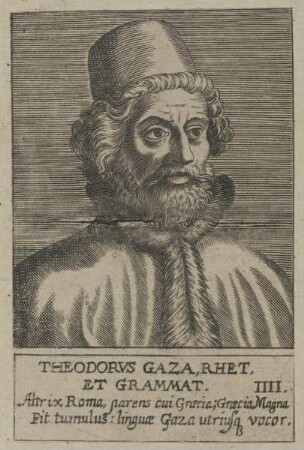 Bildnis des Theodorvs Gaza