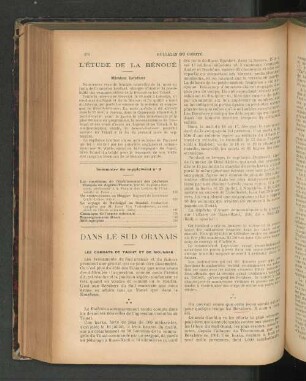 L'Étude De La Bénoué.