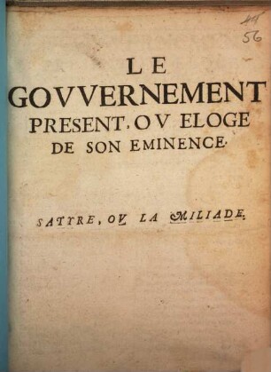 Le gouvernement présent