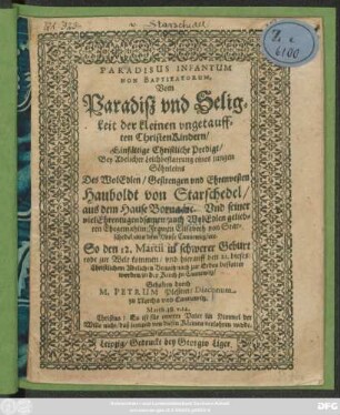 Paradisus Infantum Non Baptizatorum
