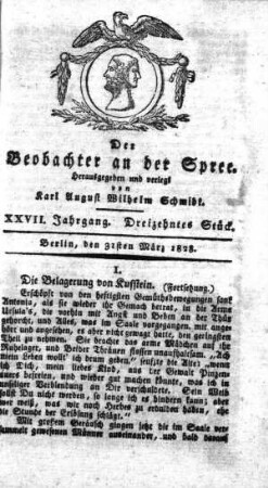 13. Stueck, 31. Maerz 1828