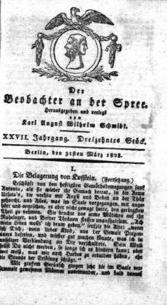 13. Stueck, 31. Maerz 1828