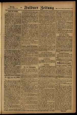 Zweite Ausgabe vom Freitag, den 14. Oktober 1921.