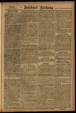 Zweite Ausgabe vom Freitag, den 14. Oktober 1921.