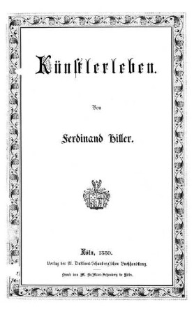 Künstlerleben
