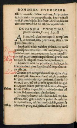 Dominica Undecima post trinitatis ...