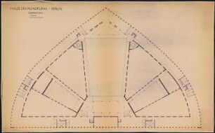 Haus des Rundfunks, Berlin-Charlottenburg: Grundriss 1. OG 1:100