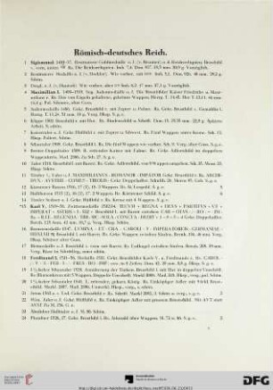 Römisch-deutsches Reich (Nr. 1-222)