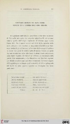 3.Ser.6.1881: L' epitafio metrico del papa Zosimo sepolto in S. Lorenzo nell'agro Verano