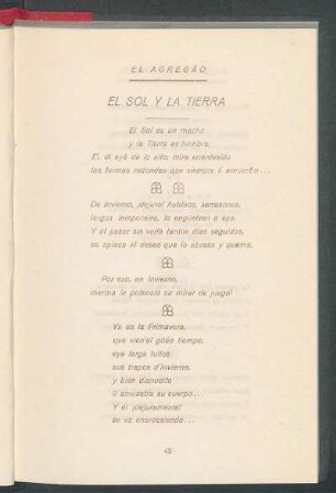 El sol y la tierra