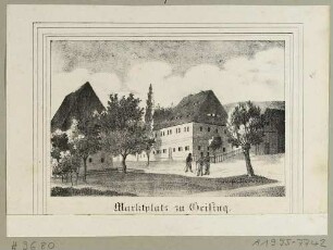 Der Marktplatz in Geising (Altenberg), aus Sachsens Kirchen-Galerie von Hermann Schmidt