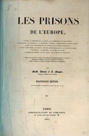 Les prisons de l'Europe, 4