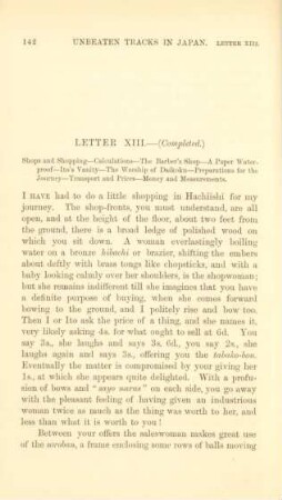Letter XIII. - (Completed). Shops and shopping ...
