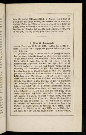 47-54, 8. Ueber die Hungersnoth