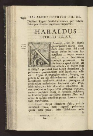 HARALDUS ESTRITII FILIUS