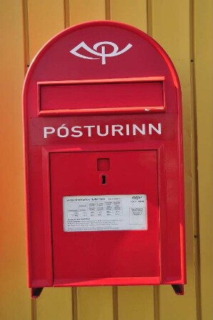 Isländischer Postbriefkasten