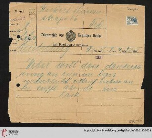 Telegramm vom 18.02.1915
