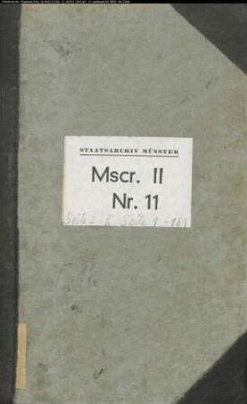 Stifte und Klöster Cappenberg, Varlar und Marienfeld (Urkundenabschriften)