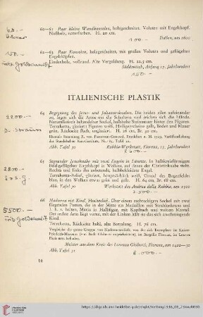 Italienische Plastik (Nr. 64-72)