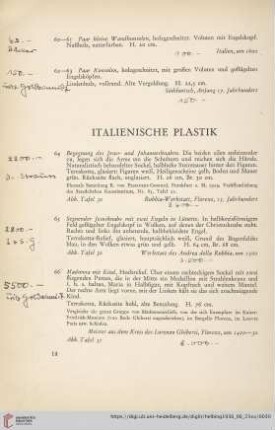 Italienische Plastik (Nr. 64-72)
