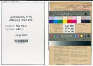 Entnazifizierung Karl Jung , geb. 24.06.1877 (Waschmeister)