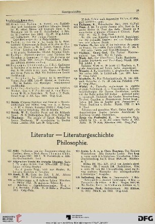 Literatur – Literaturgeschichte, Philosophie (Nr. 923-1167)
