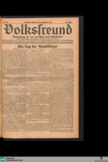 Der Volksfreund : Tageszeitung für das werktätige Volk Mittelbadens