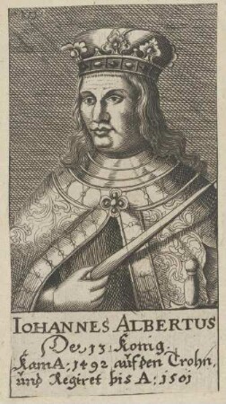 Bildnis des Iohannes Albertus, König von Polen