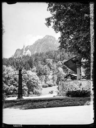 Bl. z. Schloss Neuschwanstein