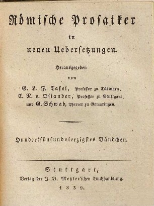 Marcus Tullius Ciceros Werke, 79. Reden ; 27. Bändchen