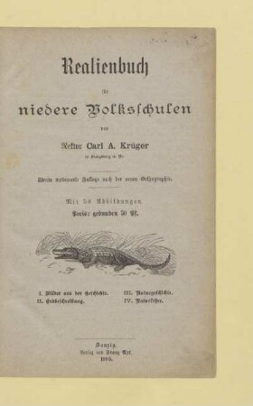 Realienbuch für niedere Volksschulen : mit 58 Abbildungen