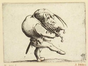 Der Zwerg mit dem Bratrost, Blatt 19 aus: Varie figure gobbi