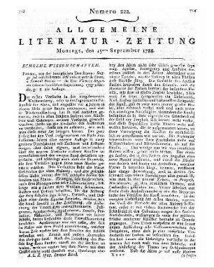 Requeno, Vincenzo: Saggi sul ristabilimento dell'antica arte de'Greci e Romani pittori. - 2. ed. - Parma : Stamp. reale T. 1-2. - 1787