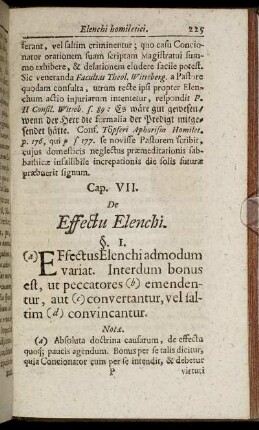 Cap. VII. Effectu Elenchi.