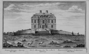 Prospect von der Eremitage in den Jägersbourger Thier-Garten, Tab. 60