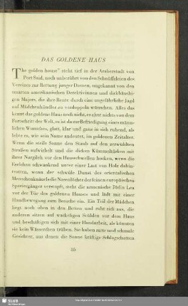 Das goldene Haus