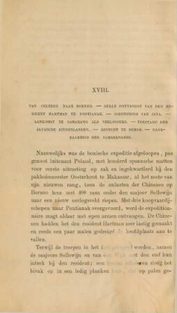 XVIII. Van Celebes naar Borneo. - ...