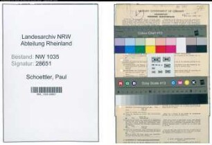 Entnazifizierung Paul Schoettler , geb. 02.04.1900 (Ingenieur)