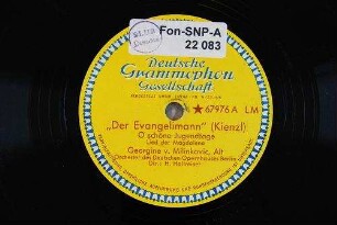 "Der Evangelimann" : O schöne Jugendtage (Lied der Magdalena) / (Kienzl)