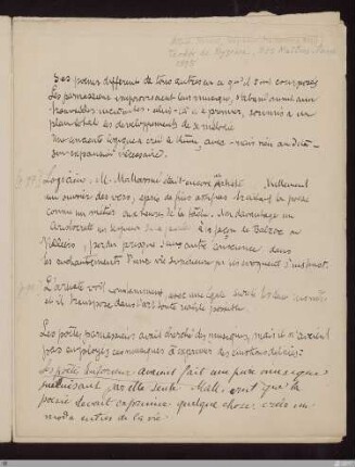 Mallarmé : notes. Paris : Publications de la Vogue, 1886, S. 10 - 12