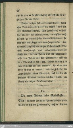 IV. Die arme Wittwe beim Gotteskasten