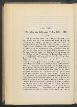5. Die Jahre des Schwarzen Todes, 1348 - 1351