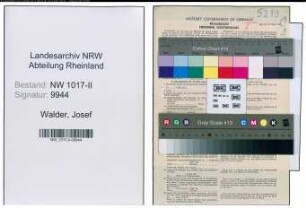 Entnazifizierung Josef Walder , geb. 02.05.1900 ()