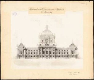 Reichsgericht, Leipzig: Rückansicht