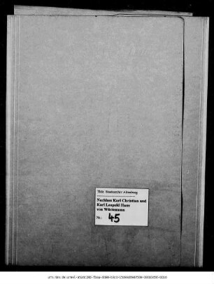 Veröffentlichte Zeitungsaufsätze von Karl Christian von Wüstemann