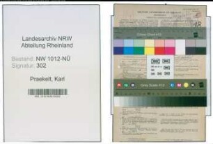 Entnazifizierung Karl Praekelt , geb. 25.11.1900 (Bergmann)