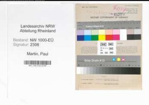 Entnazifizierung Paul Martin, geb. 19.08.1900 ()
