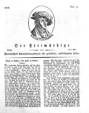 Nro. 91, Freitag, den 6. May 1808