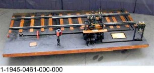 Weichen- und Signalstellwerk mit Gleisanlage System Rüppell, Funktionsmodell 1:5
