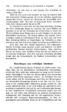 Bemerkungen zum vorläufigen Abschlusse